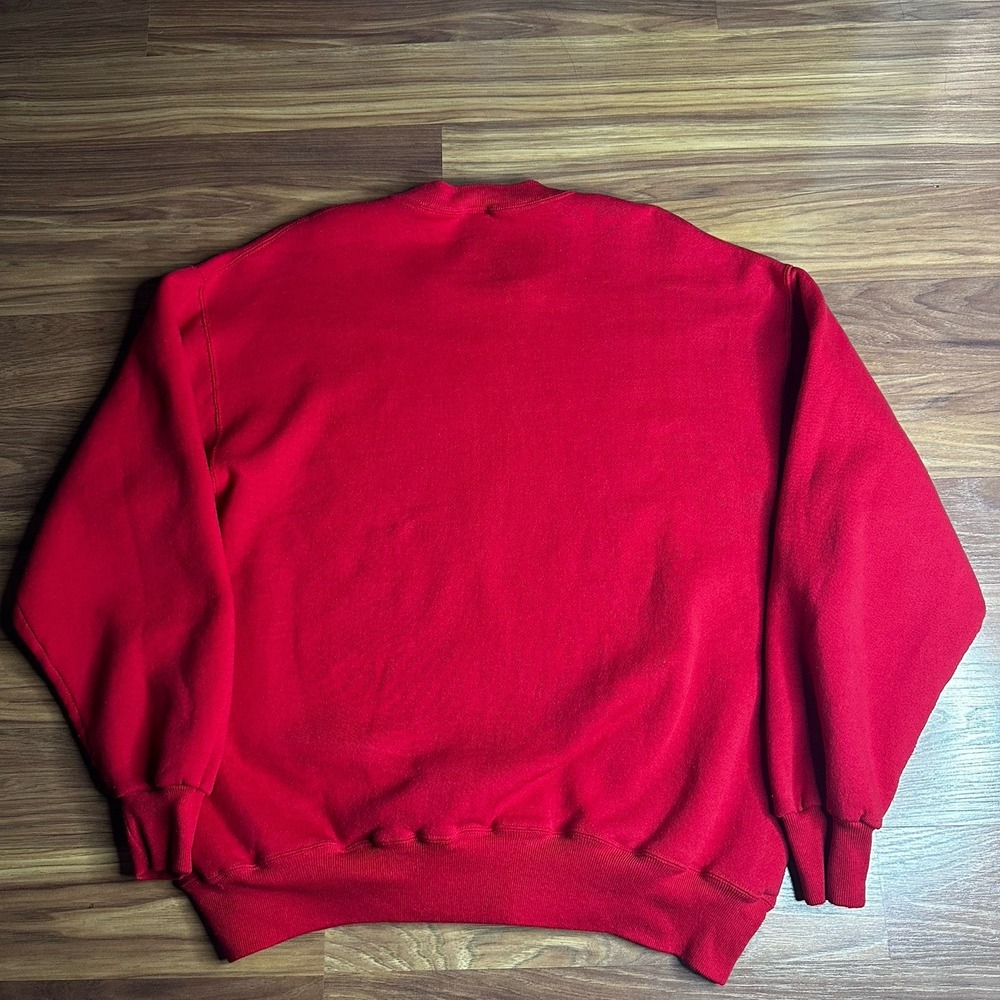Vintage Russell Athletic Indiana Hoosiers Crewneck Sweatshirt Men XL Red 80s 90s - Picture 6 of 8